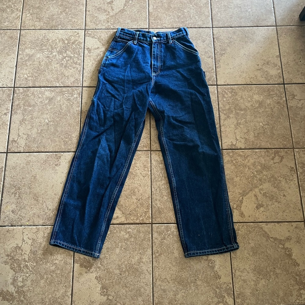 John Galt Brandy Melville size small blue carpenter jeans, best fits a size 25